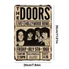 The Doors - Panneaux en &eacute;tain m&eacute;tallique(20*30cm/30*40cm) - Musique