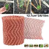 Copper Mesh Slug Repeller Rustproof Copper Net for Pest Control (12.7cmx3m)