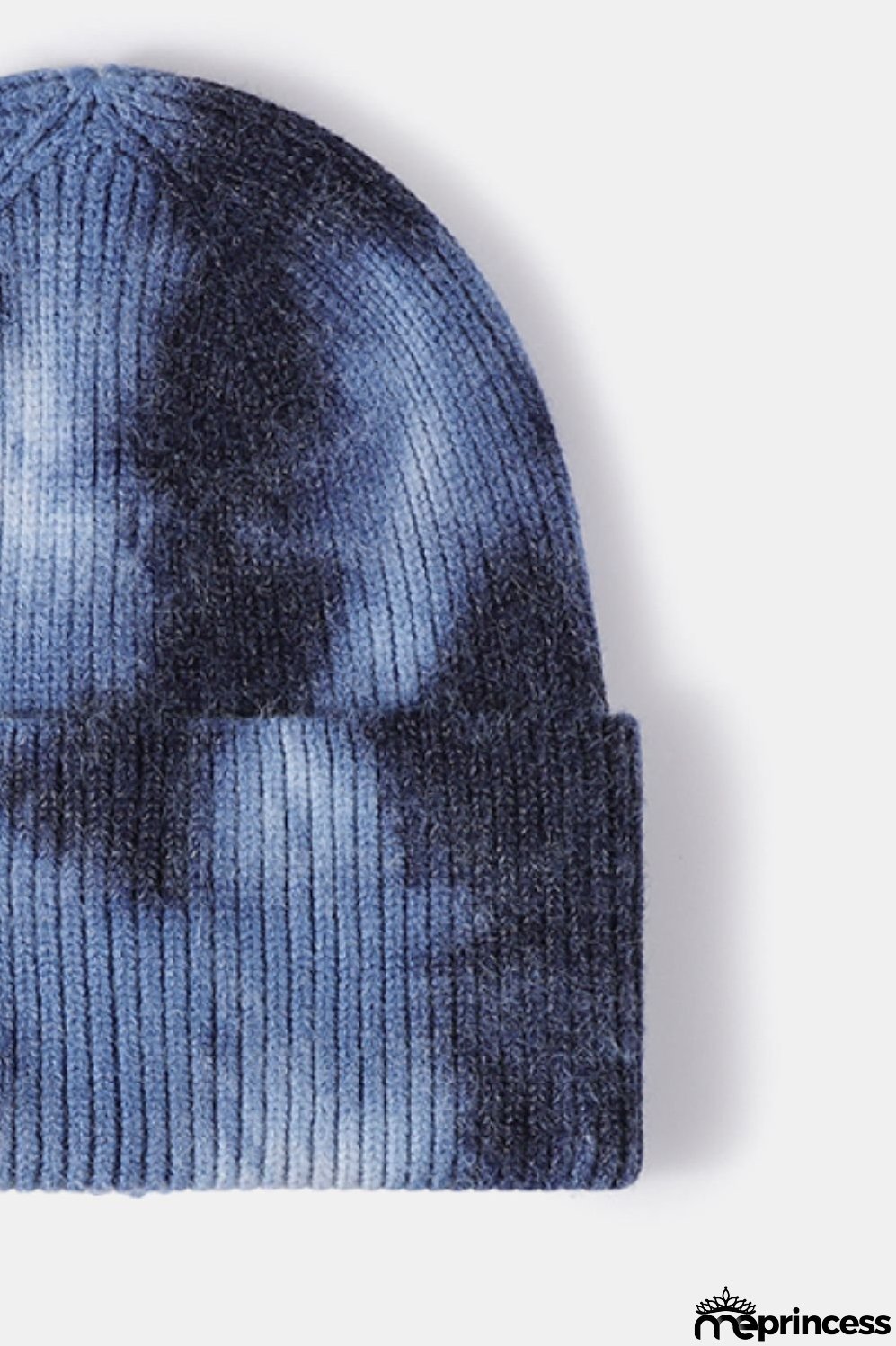 Tie-Dye Cuffed Rib-Knit Beanie Hat