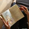 (US Local)4Pcs Diamond Painting Bookmarks Diamond Art Bookmarks for Book Lovers (Dog)