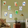8pcs Bird DIY Mini Round Diamond Painting Set 12x17cm