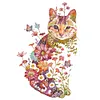 Flower Cat - 11CT Stamped Cross Stitch Kit(40*55cm)