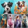 Beauty Dog - Paint by Numbers Acrylic Painting