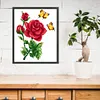 Flower - 9CT Partial Beaded Cross Stitch Kit(30x35cm)