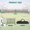 [US Local Warehouse] Retractable Pickleball Net 22FT Portable Pickleball Net Set for Outdoor Indoor Driveway