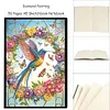 (US Local)Special Shaped Hummingbird 5D DIY Diamond Painting Notebook for Adults Beginners