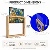 Butterfly DIY Special Shape Double sided Print Clear Diamond Art Kit Wooden Framed Diamond Painting Kit(20x20cm)
