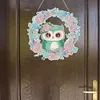 >SALE<Acrylic Single-Sided 5D DIY Diamond Painting Hanging Pendant (Wreath Owl)