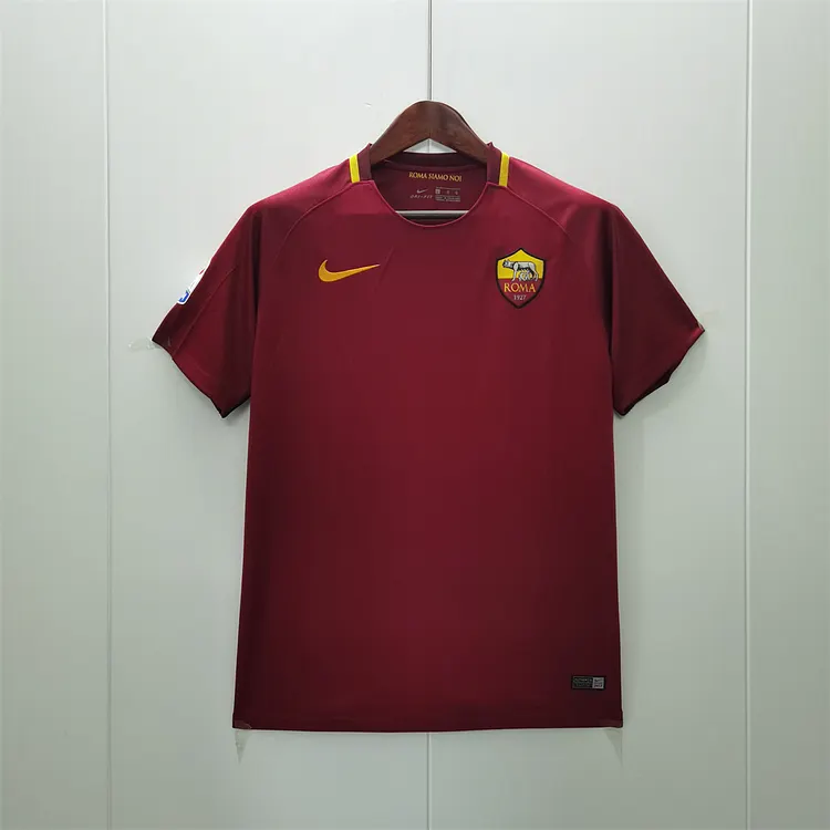 2017/18 Roma Retro Home Football Jersey