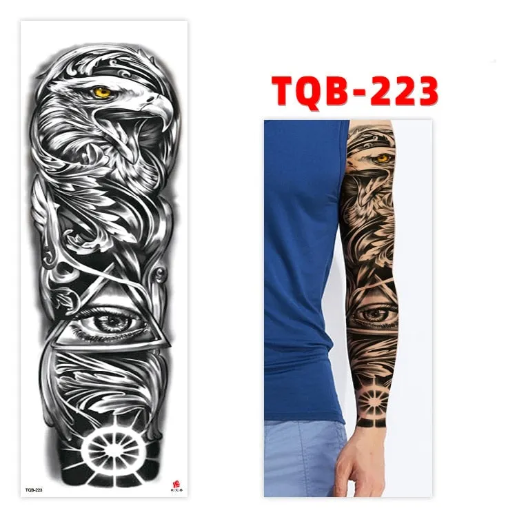 Temporary Tatoo Tattoo for Woman Tattoo Stickers Arm Tattoo Big Sleeve Men and Women Personality Tiger Leopard stickers