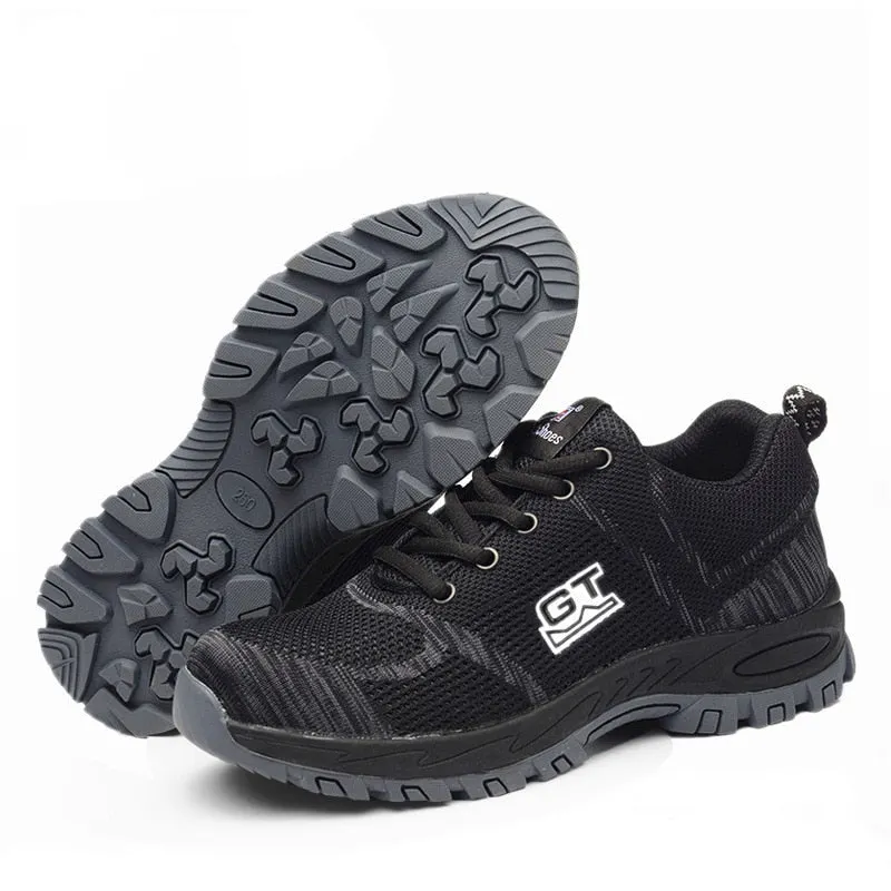 LUFUMA Men Work Safety Boots Plus Size Unisex Outdoor Steel Toe Puncture Proof Protective Man Safety Shoes