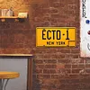 ECTO1 - Enseigne M&eacute;tallique de permis de voiture(30*15cm)