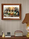 (US Local)Paint By Numbers Kit On Canvas DIY Oil Art Flower Picture Home Wall Decor50x40cm