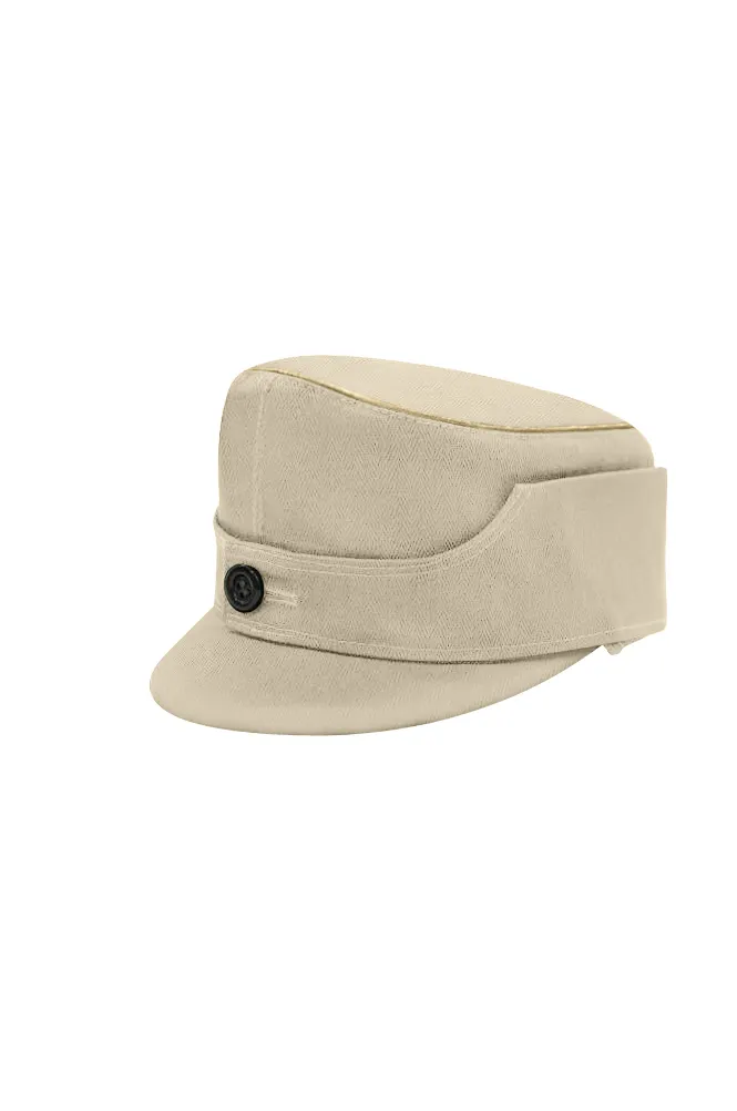   Gebirgsjager Single Button Bergm&uuml;tze Off White HBT Field Cap German-Uniform