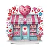 Acrylic Special Shaped Romantic Valentines Day Desktop Diamond Art Kits for Home