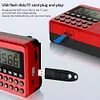 FM AM SW Stereo Radio Speaker 2 Antenna 2.1 Channel Full Band MP3 Player (Red)