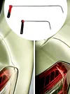 2Pcs Car Dent Repair Leveling Tool Auto Dent Removal Rod Rotatable Handle Hook