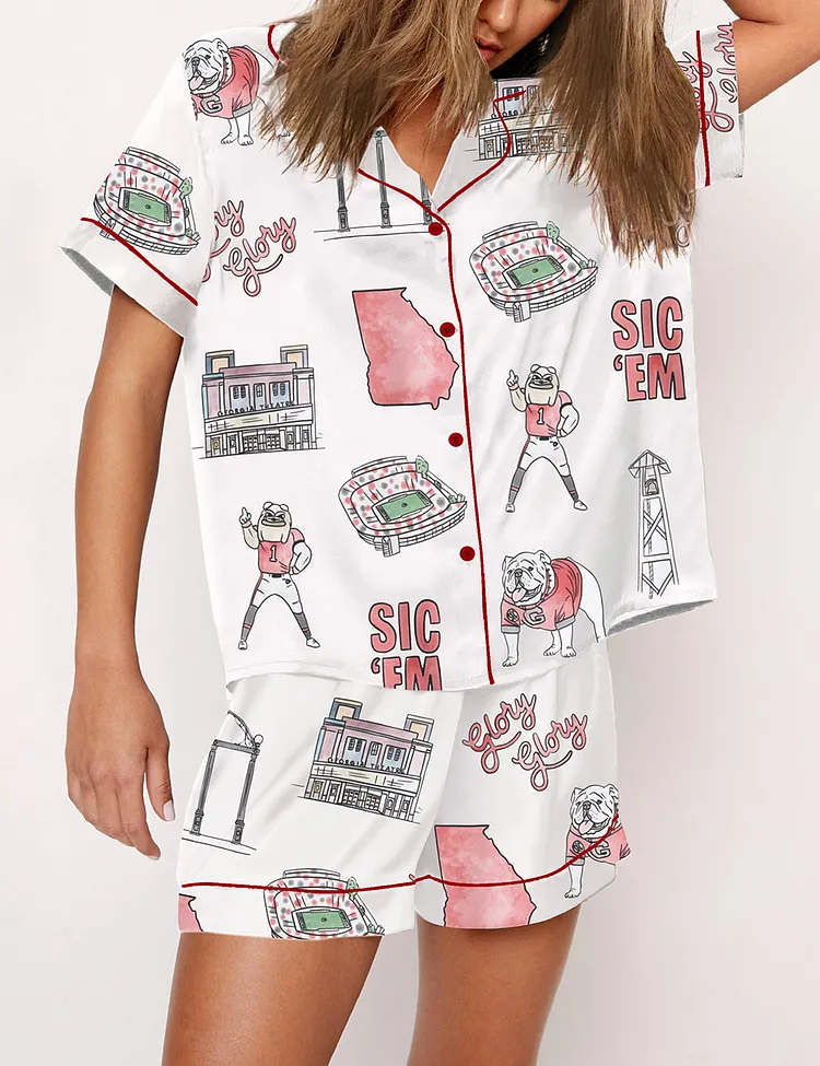 Women's Georgia Bulldogs Football SEC Championship 2025 Pajama Set