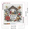 Christmas_Round peinture diamant foret-40*40cm