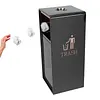 [US Local Warehouse] Stainless Steel Freestanding Rubbish Can W/ Removable Inner Can for Office Hotel