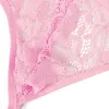 Men's Lace Thong Sexy Low Rise T-back G-string with Adjustable Stretch Waistband Comfortable Men's Thong Underwear