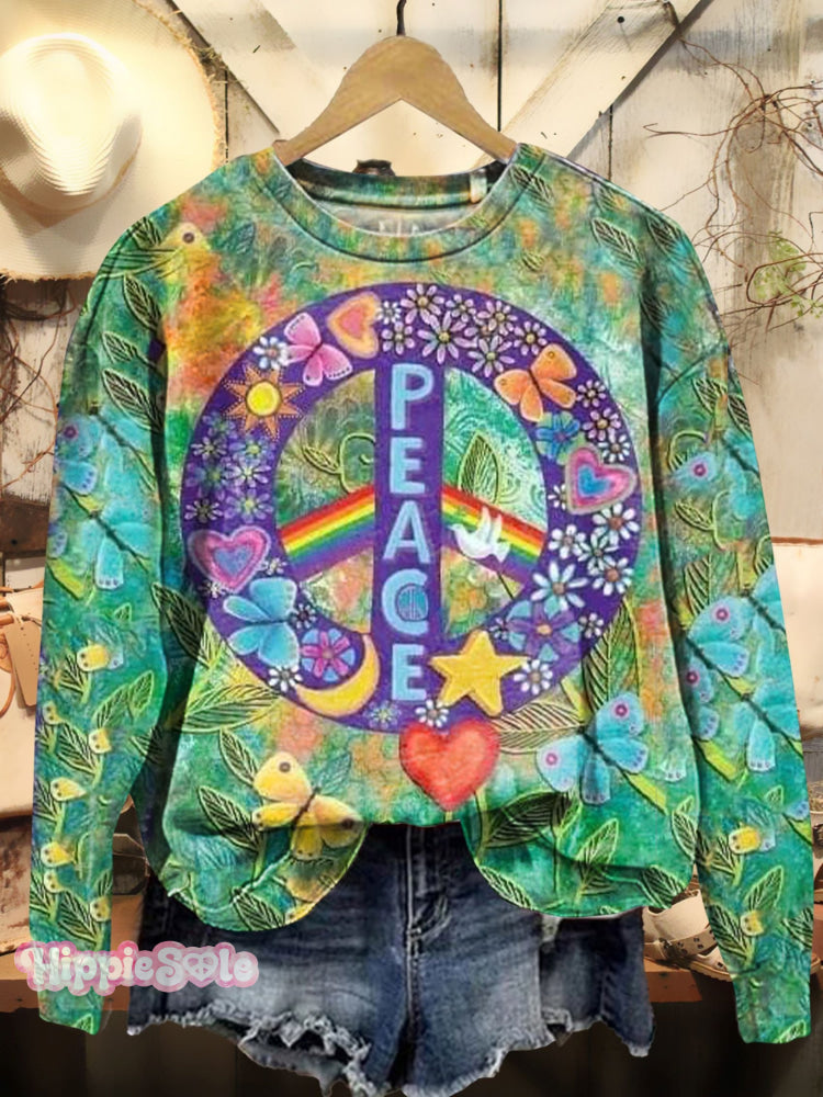 Women&rsquo;s Hippie Casual Sweatshirt Multicolor / S