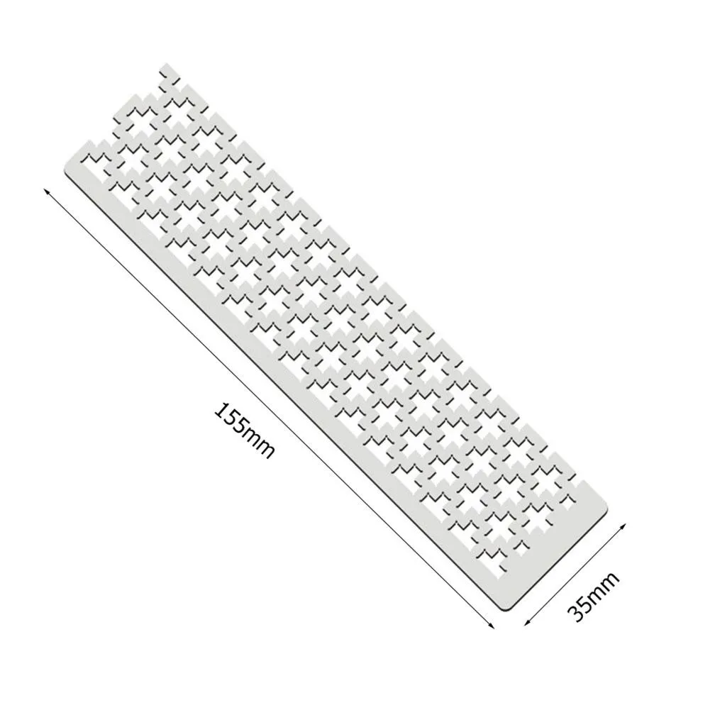 125 Diamond Painting Tools Square Drill Cross Stitch Point Drill Ruler (A)