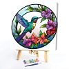 (Multi-Style)Flower Animal Glass Painting-Paint by Numbers Acrylic Painting 40*40CM