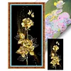 (Counted/Stamped) 11CT Golden rose - Cross Stitch 30*60cm/11.81*23.62in