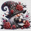 Rose Gnome-11CT Stamped Cross Stitch 50*50cm/19.69*19.69in
