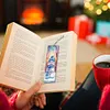 (US Local)Snowman A5 Size Diamond Painting Notebook Set with 4Pcs Bookmark Holiday Gift