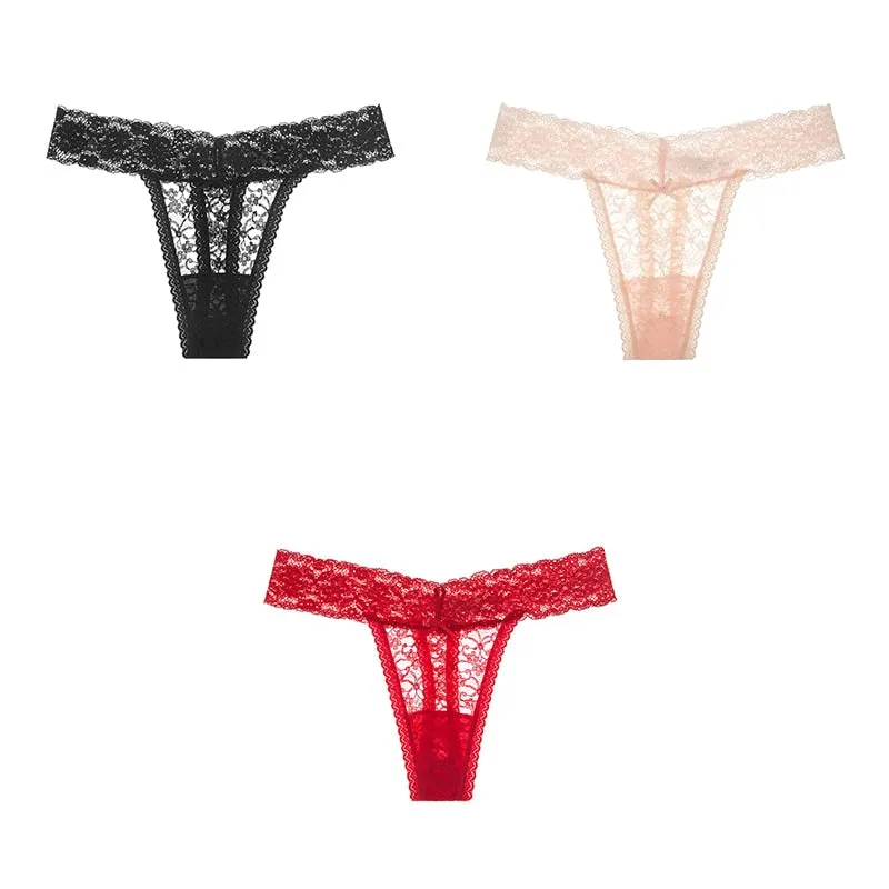 Sexy Panties Woman's Thongs Lace Underwear For Woman G-String Ladies Plus Size Lace Sexy Female Underwear Woman BANNIROU