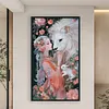 Girl Lion-14CT Stamped Cross Stitch 40*70cm/15.75*27.56in (Big Size)
