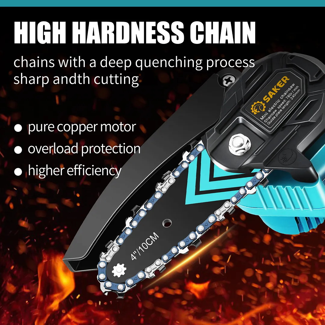 SAKER&reg; Mini Chainsaw 4 Inch
