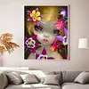 >SALE<Full Embroidery Eco-cotton Thread 11CT Printed Big-Eyed Girl Cross Stitch40x50cm
