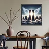 Diamond Painting -DIY Round Drill Angel Twin Towers(40*40CM)
