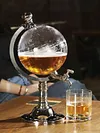 3.5L Alcohol Drink Dispenser Club Party Accessory Globe Shape Dispenser for Home