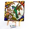 Bird Flower Glass Painting-Paint by Numbers Acrylic Painting 40*40CM