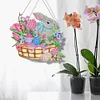 (Single Sided) Diy Floral Animal Special Shaped Diamond Painting Pendant