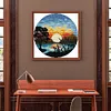 Sunset-14CT Stamped Cross Stitch Kit(31*31cm)