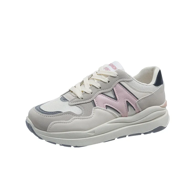 Churchf Churchf Korean Dad Shoes Female 2024 Spring And Summer Students Breathable Sports Forrest Gump Shoes Fashion Platform Heighten Casual Shoes