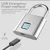 Smart Fingerprint Padlock Outdoor Waterproof Anti-Rust Anti-Theft Combination Lock Cabinet