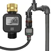 Digital Water Flow Meter IPX5 Waterproof Water Consumption Test Meter for Garden