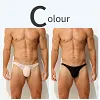 Men's Ultra-Thin Ice Silk U-Convex Pouch Sexy Transparent Mesh Briefs