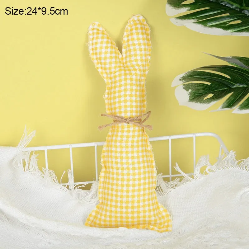 Easter Decoration Cloth Bunny Ornaments Easter Rabbit Holiday Party Kids Toys Gifts Decoration Spring Home DIY Craft Supplies