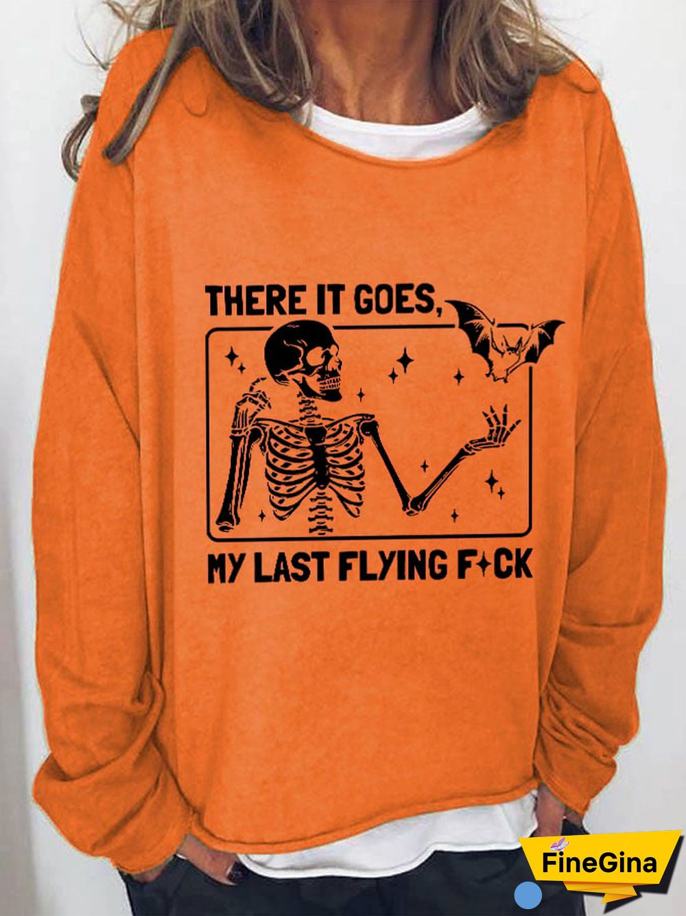 Women's Halloween There It Goes My Last Flying F*ck Casual Sweatshirt