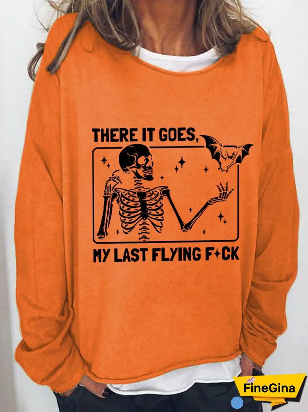 Women's Halloween There It Goes My Last Flying F*ck Casual Sweatshirt