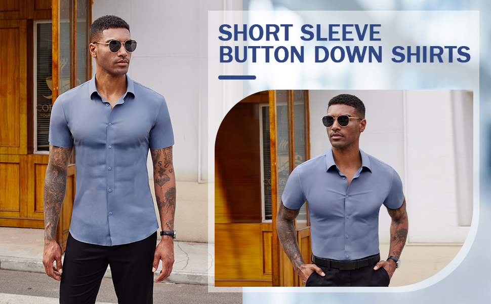 short sleeve button down shirts