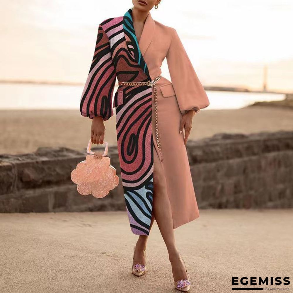 Autumn And Winter Women's Wear Lapel Long Sleeve Fashion Casual Wool Coat | EGEMISS
