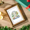 12pcs Glass Window 5D DIY Square Drill Diamond Painting Kits for Adults Beginners Home Decor Diamonds Paintings Gem Art 5.91x7.09in